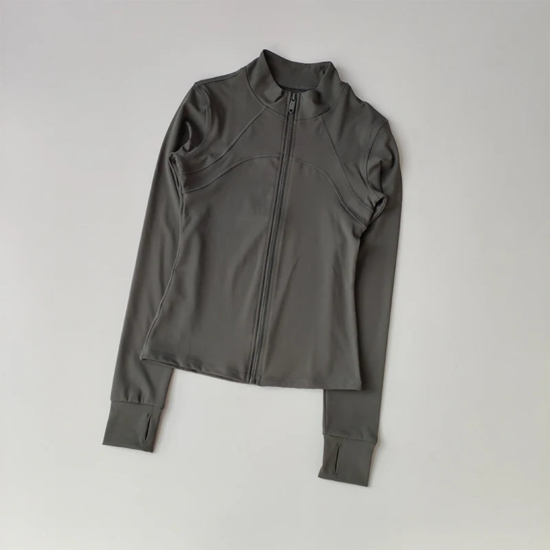 Sport Femme Col Montant – Manches Longues & Coupe-Vent