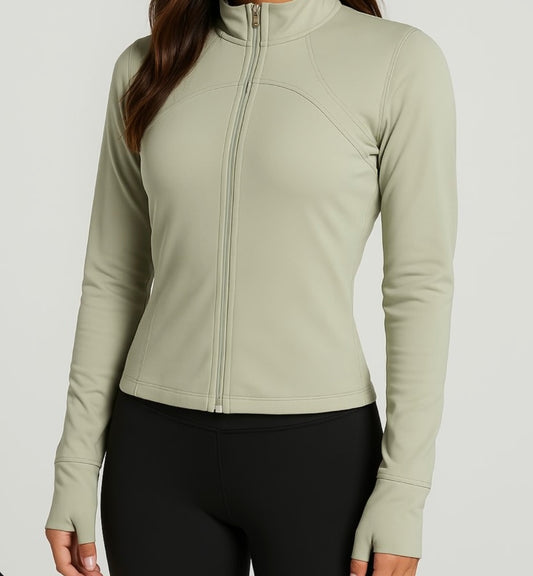 Sport Femme Col Montant – Manches Longues & Coupe-Vent